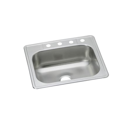 Elkay Dayton Stainless Steel Single Bowl Top Mount Sink W/ J Channels DDJ233224